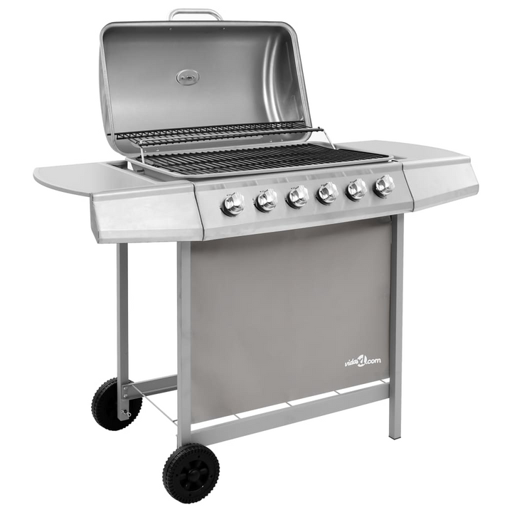 High-Performance Silver Gas BBQ Grill with 6 Burners - Ideal for Outdoor Cooking - Premium BBQ from Home Treasures - Just £257.99! Shop now at Home Treasures