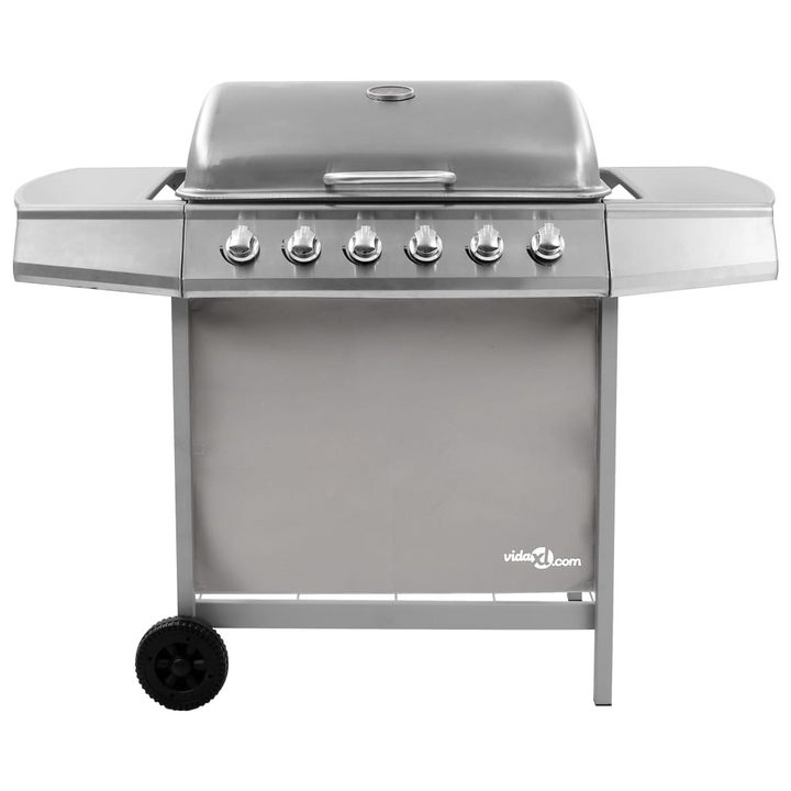 High-Performance Silver Gas BBQ Grill with 6 Burners - Ideal for Outdoor Cooking - Premium BBQ from Home Treasures - Just £257.99! Shop now at Home Treasures