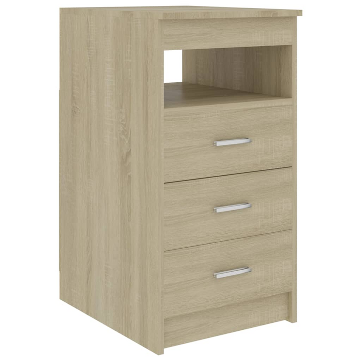 Modern Sonoma Oak Work Desk - 140 x 50 x 76 cm | Office Desk with Storage - Premium  from Home Treasures - Just £163.99! Shop now at Home Treasures