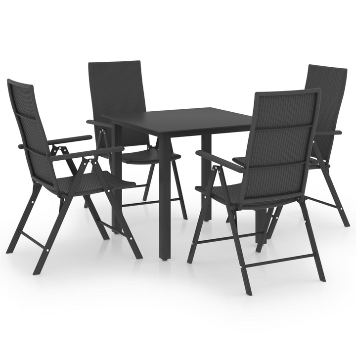 Elegant Five Piece Dining Set (Black) - Perfect for Garden, Patio, or Terrace - Premium  from Home Treasures - Just £426.99! Shop now at Home Treasures