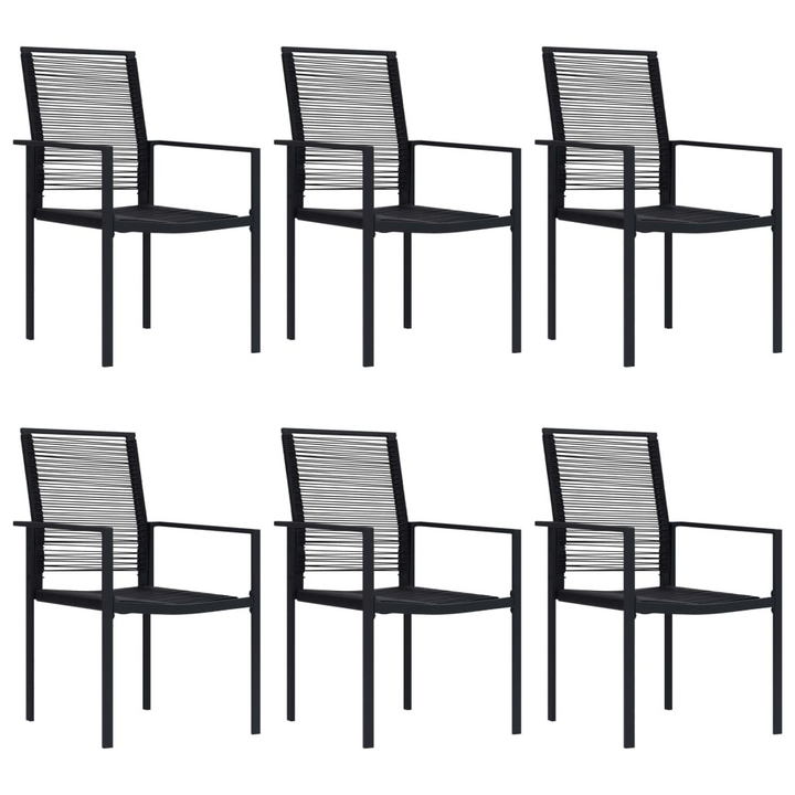 Seven Piece Garden Dining Set - Outdoor Dining Table with 6 PVC Rattan Chairs, Weather-Resistant and Durable, Perfect for Patio - Premium  from Home Treasures - Just £436.99! Shop now at Home Treasures