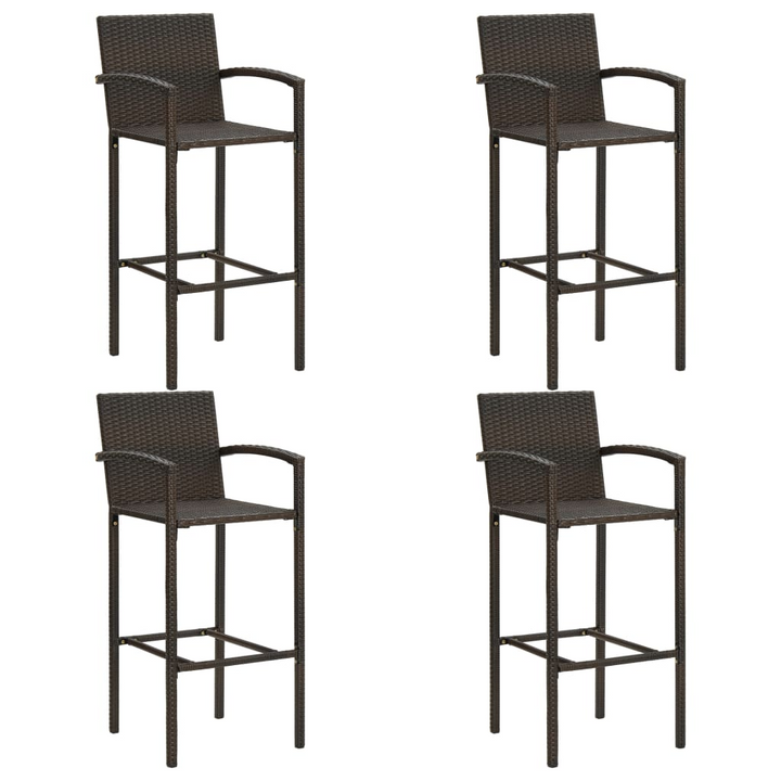 Elegant Five Piece Garden Bar Set in Brown - Perfect for Patios, Gardens & Terraces - Premium  from Home Treasures - Just £409.99! Shop now at Home Treasures