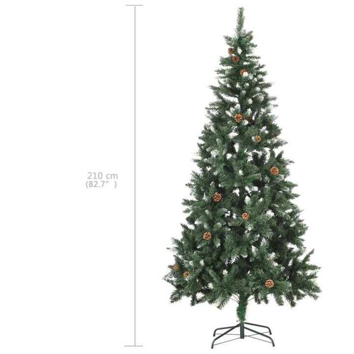 Artificial Pre-lit Christmas Tree with Pine Cones & Ball Set | Realistic Pine Tree with 300 LEDs | Perfect Holiday Decor - Premium  from Home Treasures - Just £158.99! Shop now at Home Treasures