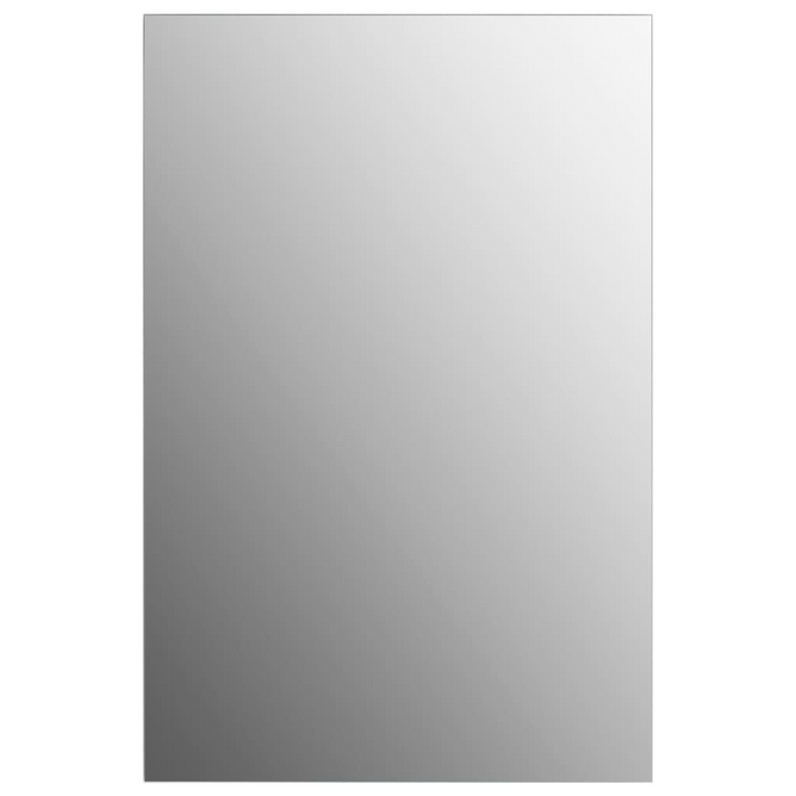 Elegant Rectangular Wall Mirror with LED Lights in Silver - Perfect for Bedroom, Living Room, or Dressing Room - Premium  from Home Treasures - Just £45.99! Shop now at Home Treasures