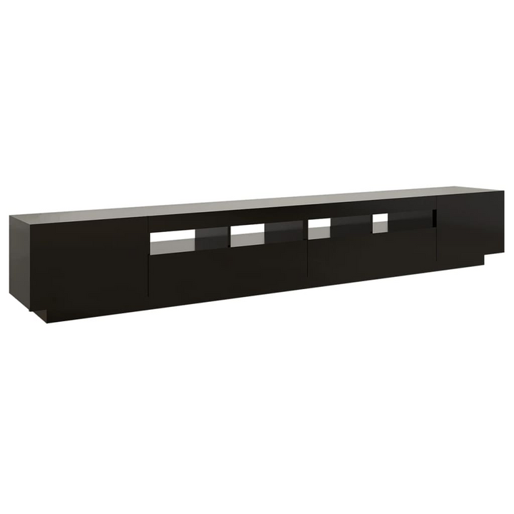 Modern Black TV Cabinet with RGB LED Lights - 260x35x40cm | Stylish Media Console - Premium  from Home Treasures - Just £190.99! Shop now at Home Treasures