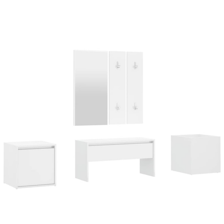 Elegant High Gloss White Hallway Furniture Set - Complete Entryway Solution - Premium  from Home Treasures - Just £183.99! Shop now at Home Treasures