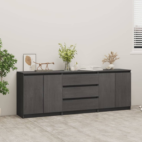 Solid Pine Side Cabinet in Grey, 180 x 36 x 65 cm | Durable & Stylish Storage Solution - Premium  from Home Treasures - Just £301.99! Shop now at Home Treasures