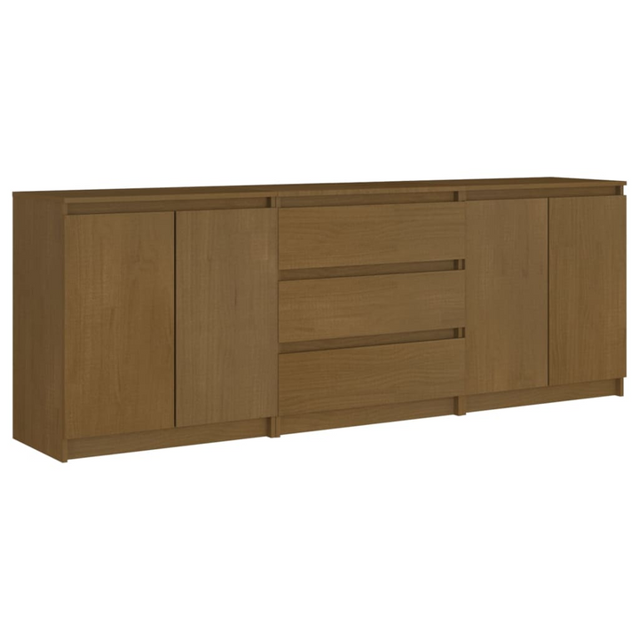 Solid Pine Side Cabinet in Honey Brown - Durable & Stylish Storage Solution - 180 x 36 x 65 cm - Premium  from Home Treasures - Just £261.99! Shop now at Home Treasures