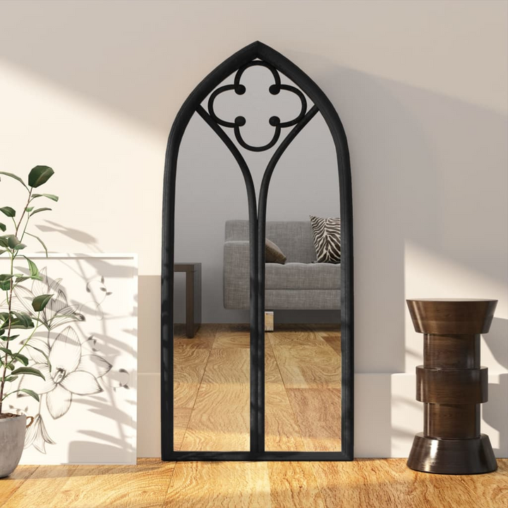 Black Iron Mirror 100x45 cm - Elegant Vintage Indoor Wall Decor - Premium  from Home Treasures - Just £121.99! Shop now at Home Treasures