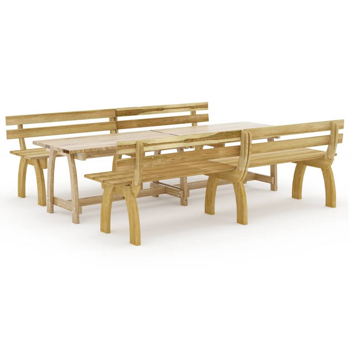 Premium Impregnated Pinewood Garden Dining 3 Piece Set - Durable Outdoor Furniture for Elegant Dining - Premium  from Home Treasures - Just £446.99! Shop now at Home Treasures