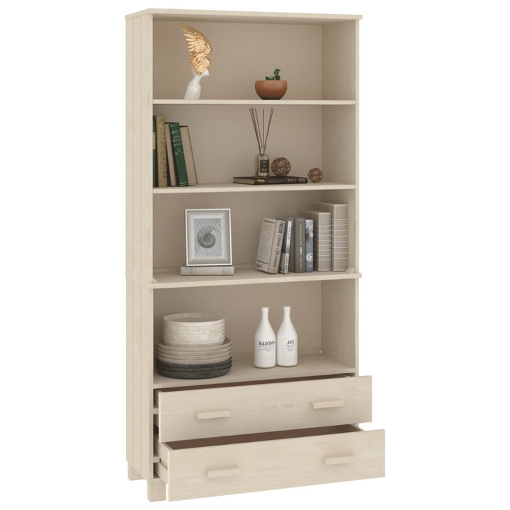 HAMAR Highboard, Solid Wood Pine, Honey Brown – Rustic, Elegant, and Spacious Storage Solution - Premium  from Home Treasures - Just £181.99! Shop now at Home Treasures