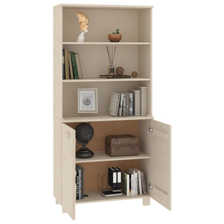 HAMAR Highboard - Solid Wood Pine, Honey Brown | Versatile Storage Cabinet with Shelves & Compartments - Premium  from Home Treasures - Just £213.99! Shop now at Home Treasures