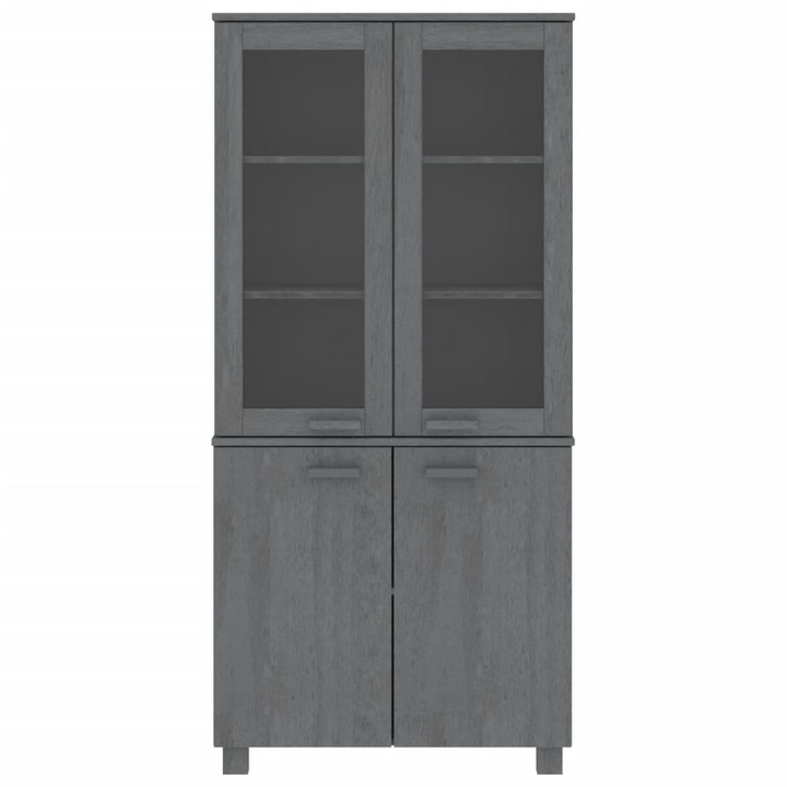 HAMAR Highboard Solid Pine Wood in Dark Grey - Stylish & Functional Storage Solution - Premium  from Home Treasures - Just £270.99! Shop now at Home Treasures