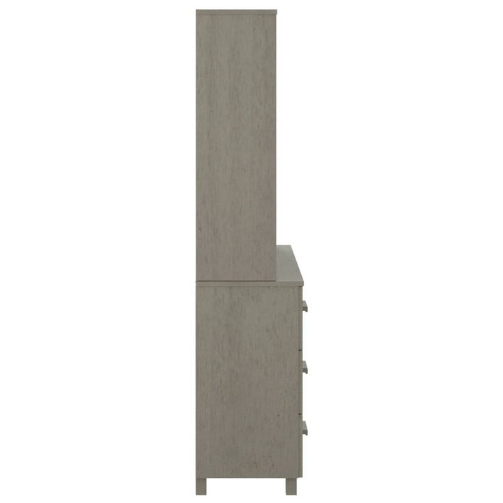 HAMAR Highboard – Solid Pine Wood, Elegant Light Grey Sideboard with Ample Storage - Premium  from Home Treasures - Just £215.99! Shop now at Home Treasures