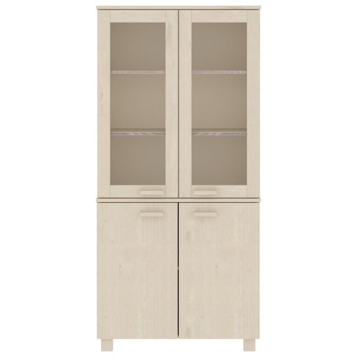 HAMAR Highboard - Solid Wood Pine - Honey Brown Finish | Elegant & Functional Storage Solution - Premium  from Home Treasures - Just £244.99! Shop now at Home Treasures