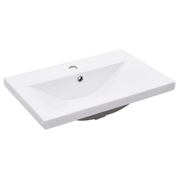 Elegant Bathroom Washbasin Frame with Built-in Ceramic Basin (Black Iron, 59 x 38 x 83cm) – Modern and Durable - Premium  from Home Treasures - Just £233.99! Shop now at Home Treasures