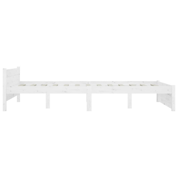 Solid Pine Bed Frame with Drawers (White) - 135 x 190cm | Stylish & Functional Bedroom Furniture - Premium  from Home Treasures - Just £255.99! Shop now at Home Treasures