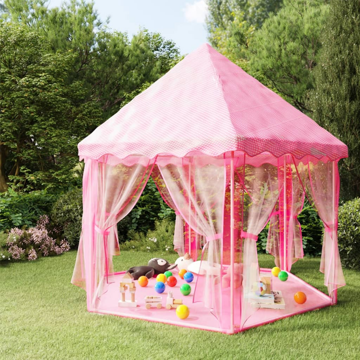 Princess Play Tent with 250 Balls - Pink, 133x140 cm - Premium  from Home Treasures - Just £87.99! Shop now at Home Treasures