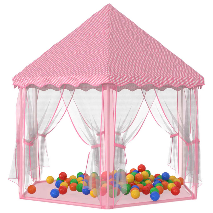 Princess Play Tent with 250 Balls - Pink, 133x140 cm - Premium  from Home Treasures - Just £87.99! Shop now at Home Treasures