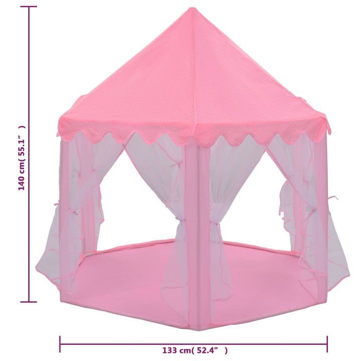 Princess Play Tent with 250 Balls - Pink, 133x140 cm - Premium  from Home Treasures - Just £87.99! Shop now at Home Treasures