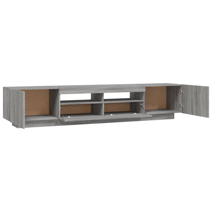 Modern 2 Piece TV Cabinet Set with RGB LED Lights – Grey Sonoma Entertainment Center - Premium  from Home Treasures - Just £117.99! Shop now at Home Treasures