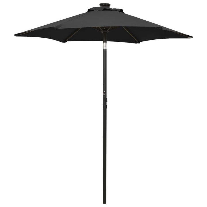 Elegant Black Parasol with LED Lights - 200 x 211 cm | UV Protection & Crank System - Premium  from Home Treasures - Just £81.99! Shop now at Home Treasures