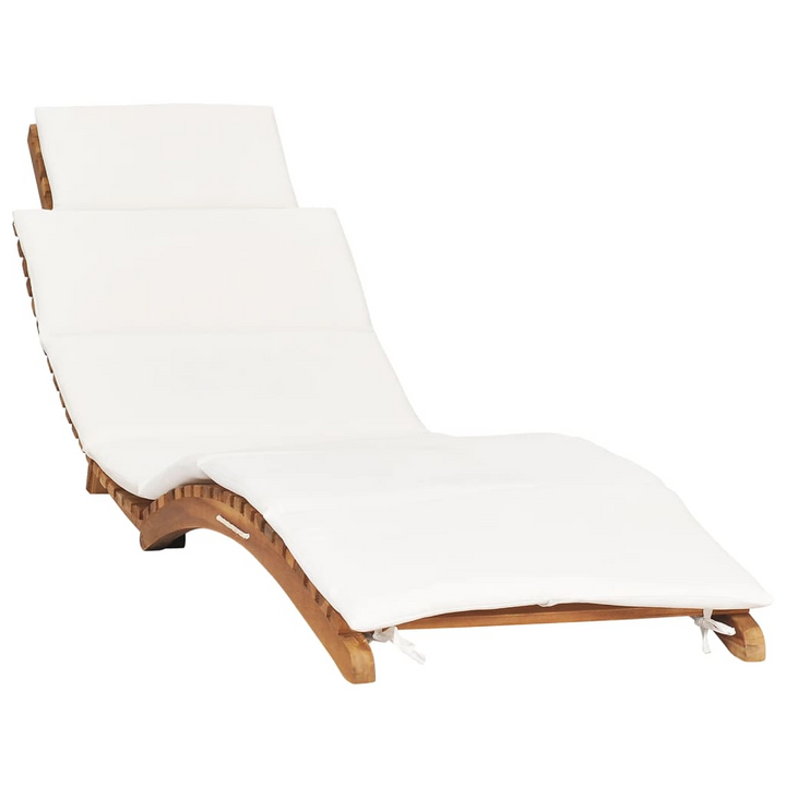 Premium Teak Wood Sun Loungers with Cushions - Set of 2 | Foldable & Ergonomic Garden Recliners - Premium  from Home Treasures - Just £387.99! Shop now at Home Treasures