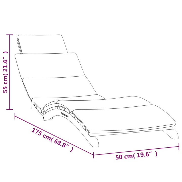 Premium Teak Wood Sun Loungers with Cushions - Set of 2 | Foldable & Ergonomic Garden Recliners - Premium  from Home Treasures - Just £387.99! Shop now at Home Treasures