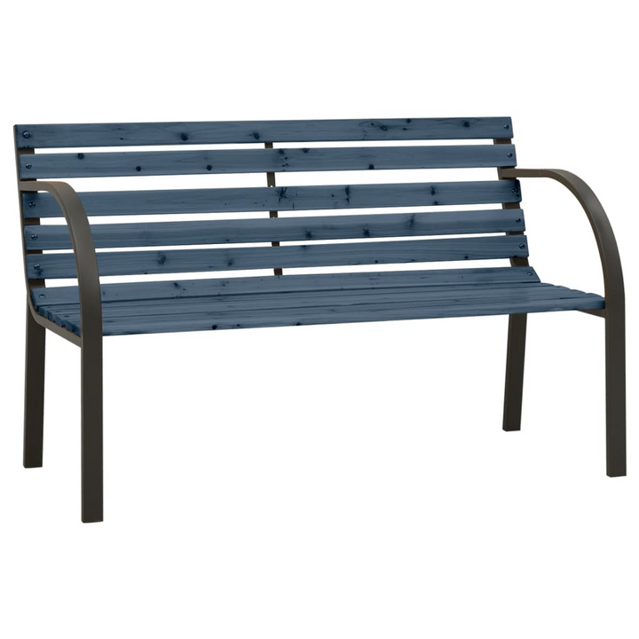 Children's Grey Garden Bench - Durable Chinese Fir Wood & Steel Frame for Kids - Premium  from Home Treasures - Just £59.99! Shop now at Home Treasures