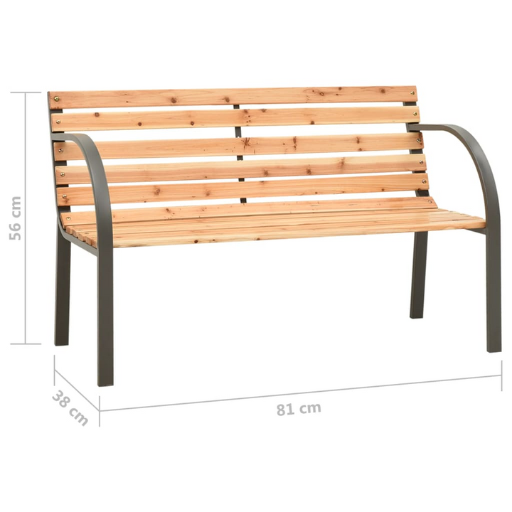 Children's Garden Bench - Durable Chinese Fir Wood with Steel Frame | Perfect Outdoor Seating for Kids - Premium  from Home Treasures - Just £63.99! Shop now at Home Treasures