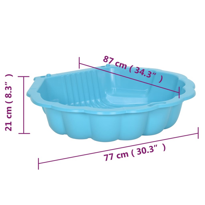 Sandpits 2 pcs in Blue - Durable Plastic 77x87x21cm, Outdoor Playtime Fun - Premium  from Home Treasures - Just £104.99! Shop now at Home Treasures