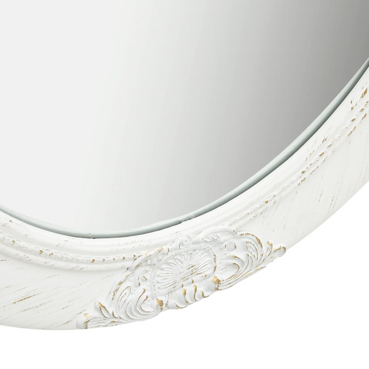 Elegant Baroque White Wall Mirror | 50x60 cm Decorative Oval Frame - Premium  from Home Treasures - Just £49.99! Shop now at Home Treasures