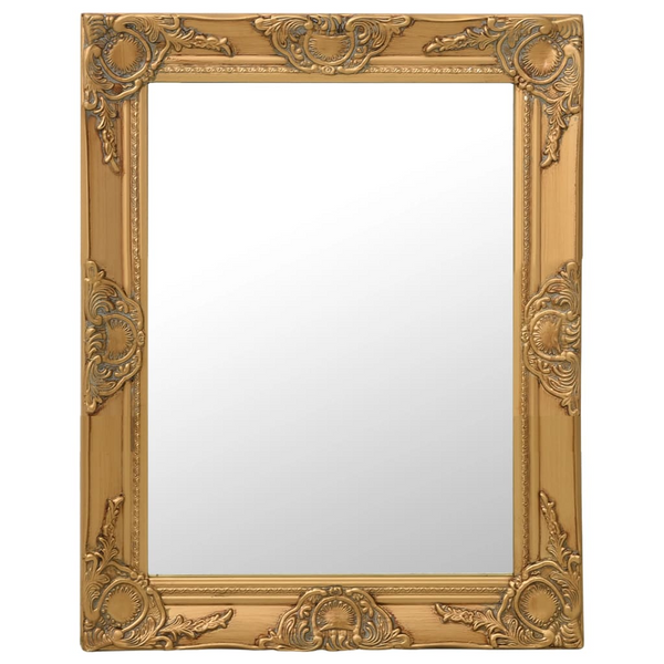 Luxurious Gold Baroque Style Wall Mirror 50x60 cm - Ornate Rectangle Frame for Elegant Home Decor - Premium  from Home Treasures - Just £60.99! Shop now at Home Treasures