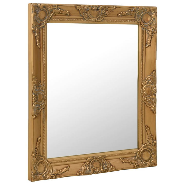 Luxurious Gold Baroque Style Wall Mirror 50x60 cm - Ornate Rectangle Frame for Elegant Home Decor - Premium  from Home Treasures - Just £60.99! Shop now at Home Treasures