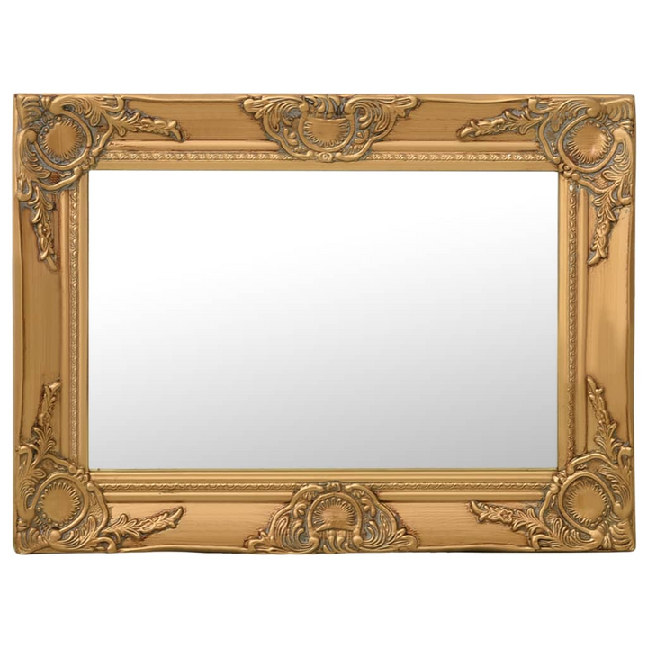 Elegant Wall Mirror - Baroque Style, 60x40 cm, Gold - Classic Ornate Design for Dressing Rooms & Living Spaces - Premium  from Home Treasures - Just £50.99! Shop now at Home Treasures