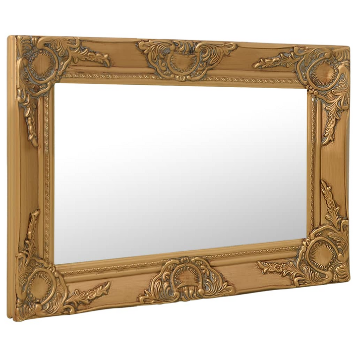 Elegant Wall Mirror - Baroque Style, 60x40 cm, Gold - Classic Ornate Design for Dressing Rooms & Living Spaces - Premium  from Home Treasures - Just £50.99! Shop now at Home Treasures