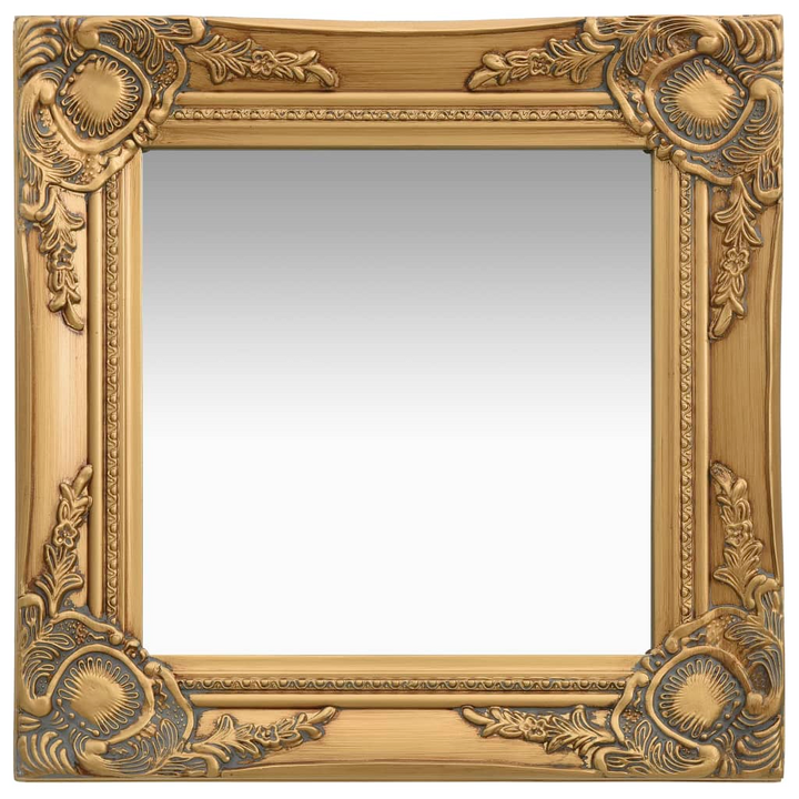 Baroque Style Wall Mirror, 40x40 cm, Gold - Classic Ornate Design, Bevelled Edge, Ready to Hang - Premium  from Home Treasures - Just £38.99! Shop now at Home Treasures