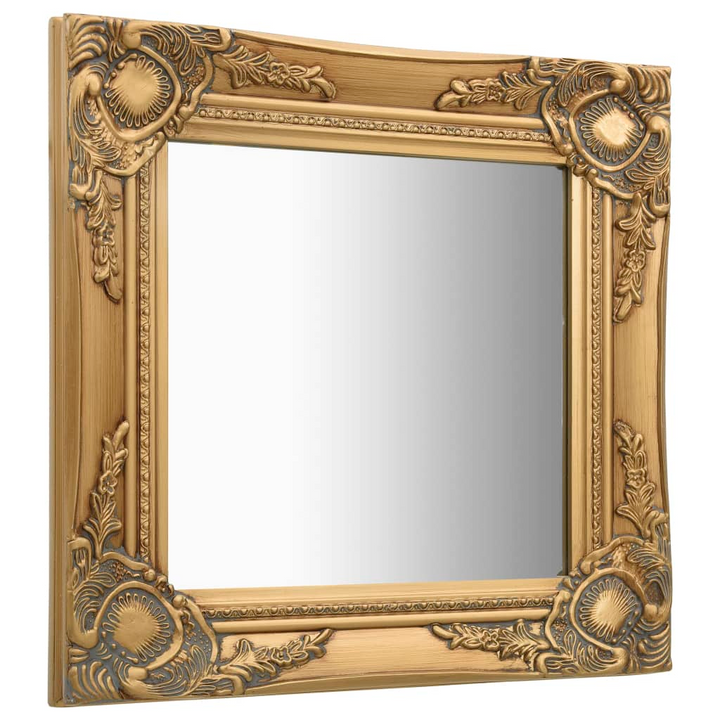 Baroque Style Wall Mirror, 40x40 cm, Gold - Classic Ornate Design, Bevelled Edge, Ready to Hang - Premium  from Home Treasures - Just £38.99! Shop now at Home Treasures