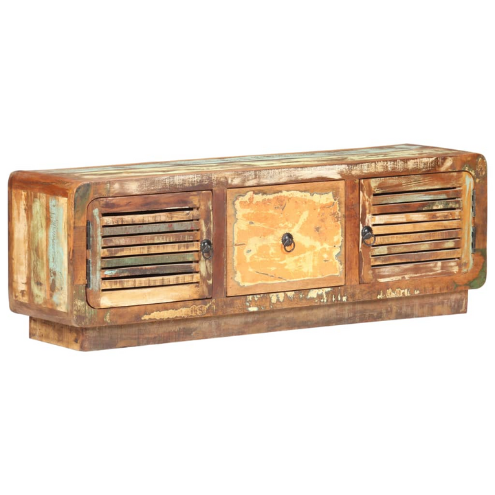 Rustic Reclaimed Wood TV Cabinet, 120 x 30 x 40 cm - Eco-Friendly Media Console with Storage - Premium  from Home Treasures - Just £262.99! Shop now at Home Treasures