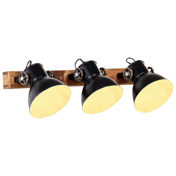 Industrial Wall Lamp - Black & Brown, 65x25 cm, E27 Socket, Vintage Style Lighting for Living Room, Dining Room, Bedrooms - Premium  from Home Treasures - Just £70.99! Shop now at Home Treasures