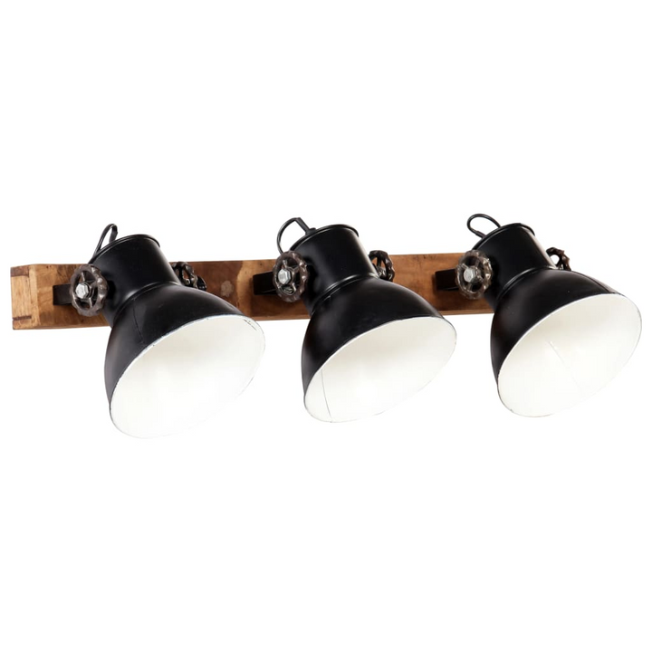 Industrial Wall Lamp - Black & Brown, 65x25 cm, E27 Socket, Vintage Style Lighting for Living Room, Dining Room, Bedrooms - Premium  from Home Treasures - Just £70.99! Shop now at Home Treasures