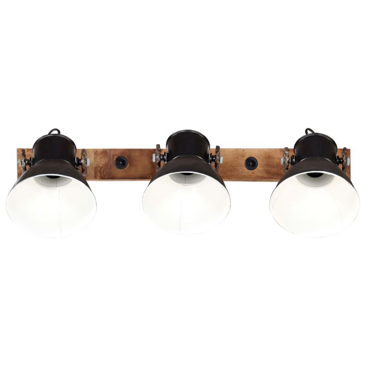 Industrial Wall Lamp - Black & Brown, 65x25 cm, E27 Socket, Vintage Style Lighting for Living Room, Dining Room, Bedrooms - Premium  from Home Treasures - Just £70.99! Shop now at Home Treasures