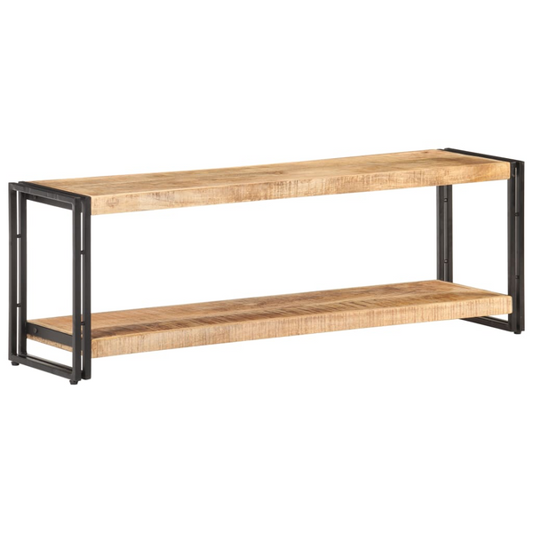 Industrial Rough Mango Wood TV Cabinet, 120 x 30 x 40 cm | Stylish & Durable Media Stand - Premium  from Home Treasures - Just £144.99! Shop now at Home Treasures