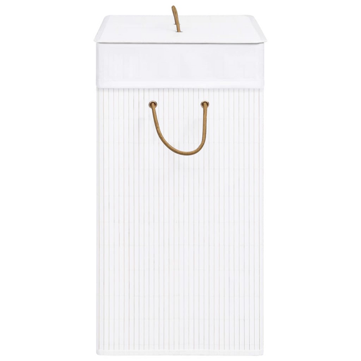 Bamboo Laundry Basket White 83 L – Stylish & Practical Storage Solution for Home Organizing - Premium  from Home Treasures - Just £36.99! Shop now at Home Treasures