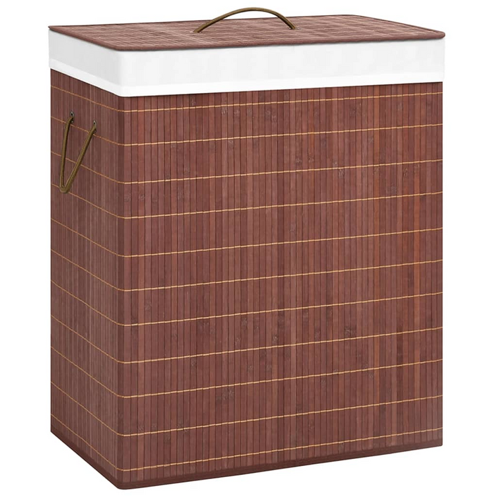 Bamboo Laundry Basket Brown 100L - Stylish & Functional Laundry Hamper with Large Capacity - Premium  from Home Treasures - Just £33.99! Shop now at Home Treasures