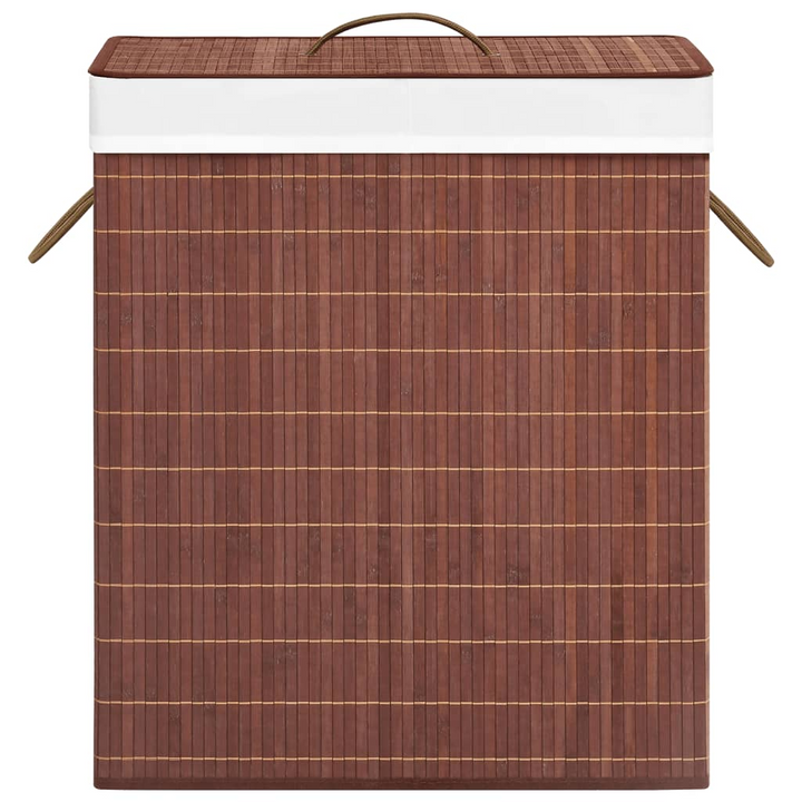 Bamboo Laundry Basket Brown 100L - Stylish & Functional Laundry Hamper with Large Capacity - Premium  from Home Treasures - Just £33.99! Shop now at Home Treasures