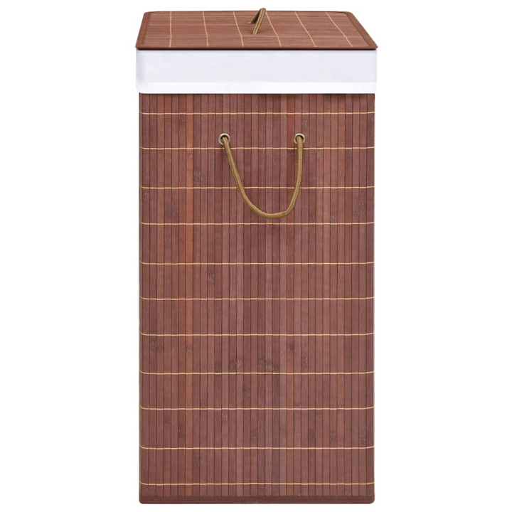 Bamboo Laundry Basket Brown 100L - Stylish & Functional Laundry Hamper with Large Capacity - Premium  from Home Treasures - Just £33.99! Shop now at Home Treasures