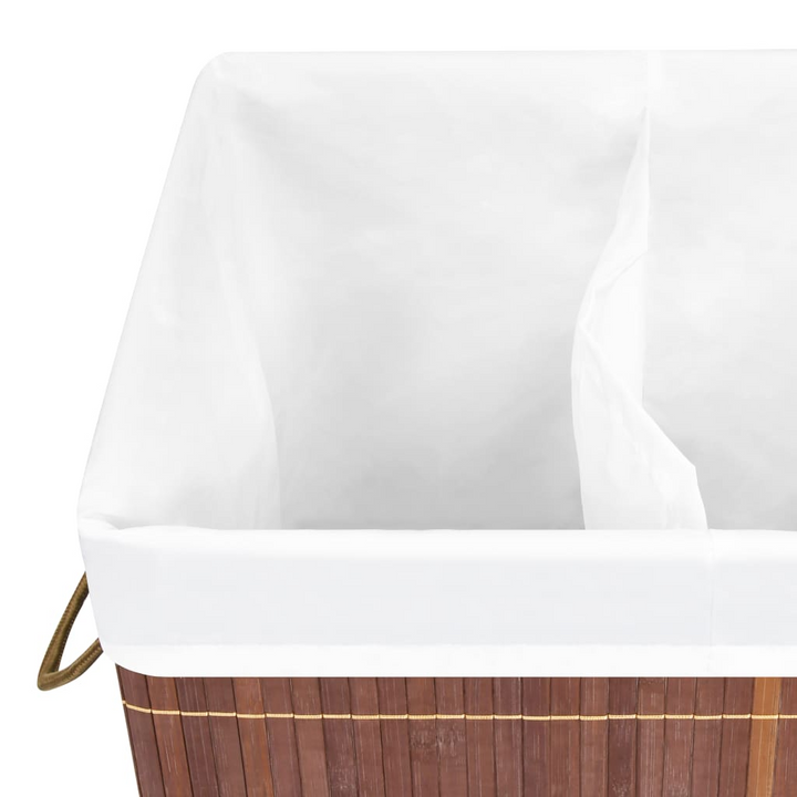 Bamboo Laundry Basket Brown 100L - Stylish & Functional Laundry Hamper with Large Capacity - Premium  from Home Treasures - Just £33.99! Shop now at Home Treasures