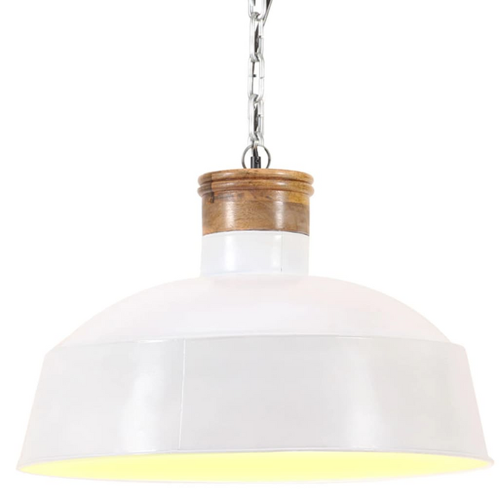 Industrial Hanging Lamp - Urban Chic White, E27 Socket - Stylish Lighting for Home & Office - Premium  from Home Treasures - Just £49.99! Shop now at Home Treasures