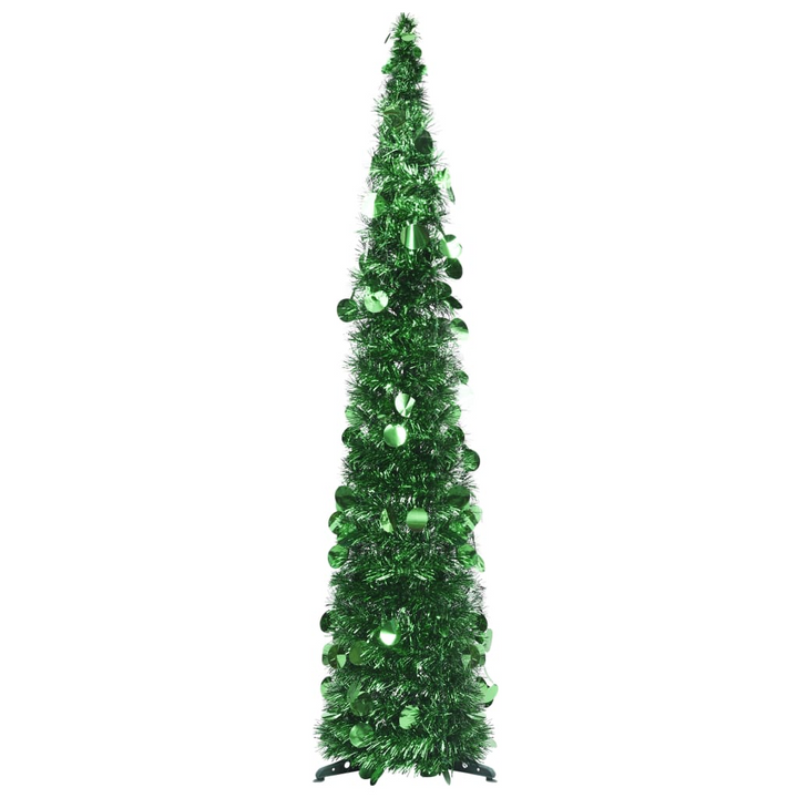 Green Pop-up Artificial Christmas Tree - PET Material, Easy Storage & Reusable - Premium  from Home Treasures - Just £19.99! Shop now at Home Treasures